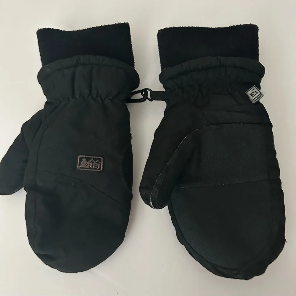 ⭐ REI EI Kids Unisex Black Mittens Gloves XXS